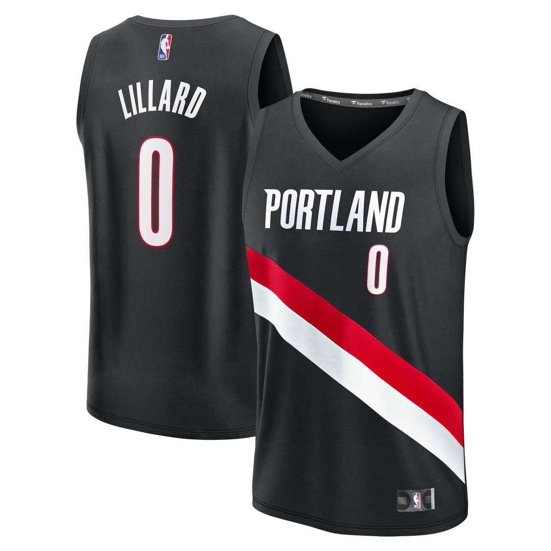 Damian Lillard Portland Trail Blazers Fanatics Youth Fast Break Replica Jersey - Black - Icon Edition | NBA Fan Gear