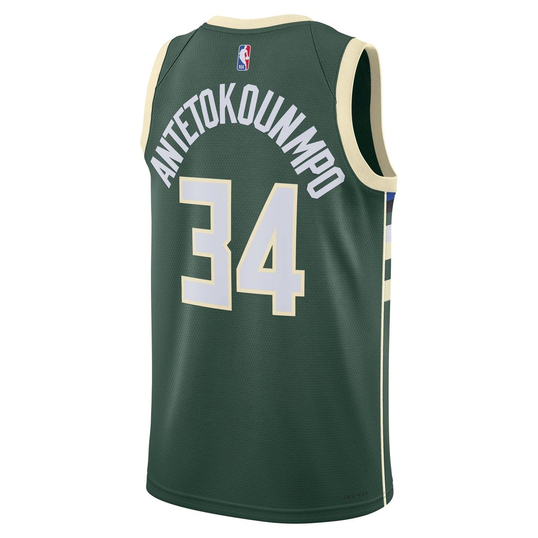 Giannis Antetokounmpo Milwaukee Bucks Nike Unisex Swingman Jersey - Association Edition - White | NBA Fan Gear