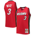 Dwyane Wade Miami Heat Mitchell & Ness Hardwood Classics Swingman Jersey - Red | NBA Fan Gear