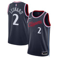 Kawhi Leonard LA Clippers Nike Unisex 2024/ 25 Swingman Jersey - Navy - Icon Edition | NBA Fan Gear