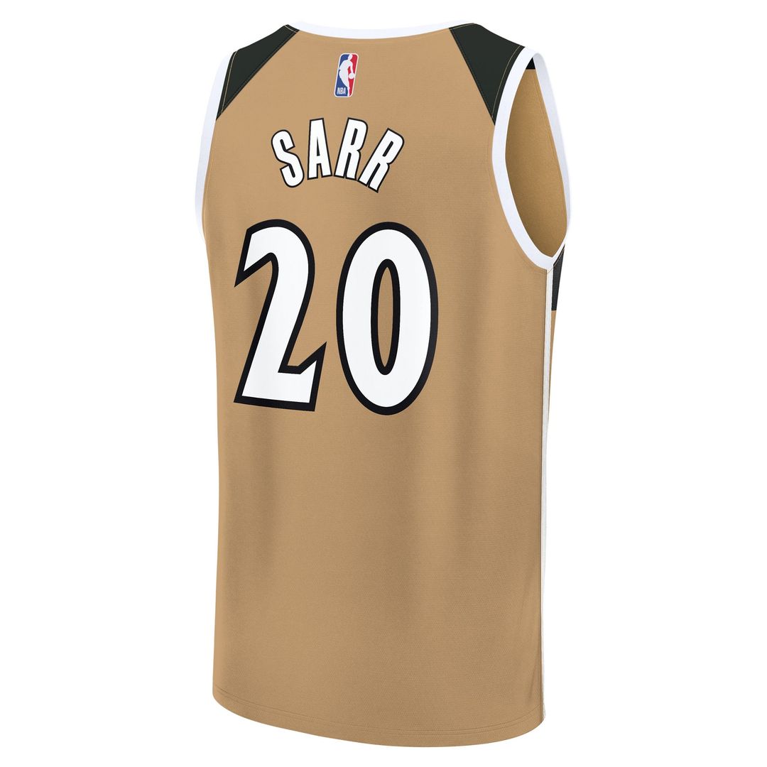 Alex Sarr Washington Wizards Fanatics Youth Fast Break Jersey - City Edition - Gold | NBA Fan Gear