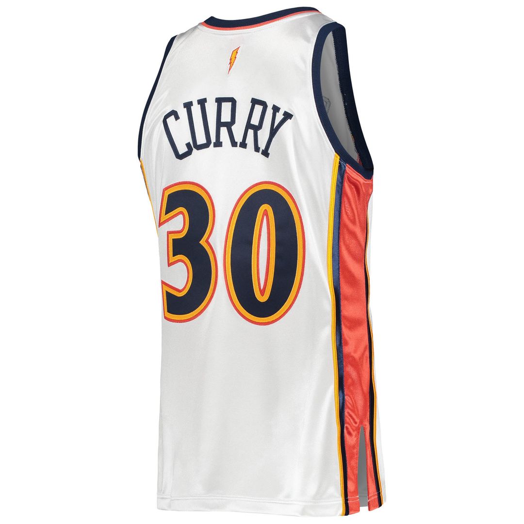 Stephen Curry Golden State Warriors Mitchell & Ness 2009/ 10 Hardwood Classics Authentic Jersey - White | NBA Fan Gear
