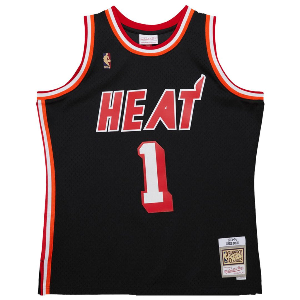 Chris Bosh Miami Heat Mitchell & Ness 2013/ 14 Hardwood Classics Swingman Jersey - Black | NBA Fan Gear