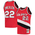 Clyde Drexler Portland Trail Blazers Mitchell & Ness 1983/ 84 Hardwood Classics Swingman Jersey - Red | NBA Fan Gear