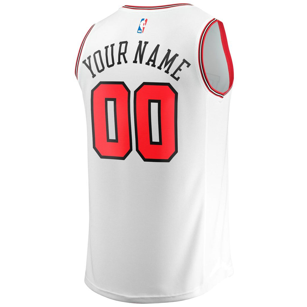 Chicago Bulls Fanatics Youth Fast Break Replica Custom Jersey - Association Edition - White | NBA Fan Gear