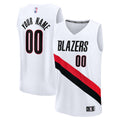 Portland Trail Blazers Fanatics Fast Break Replica Custom Jersey - Association Edition - White | NBA Fan Gear