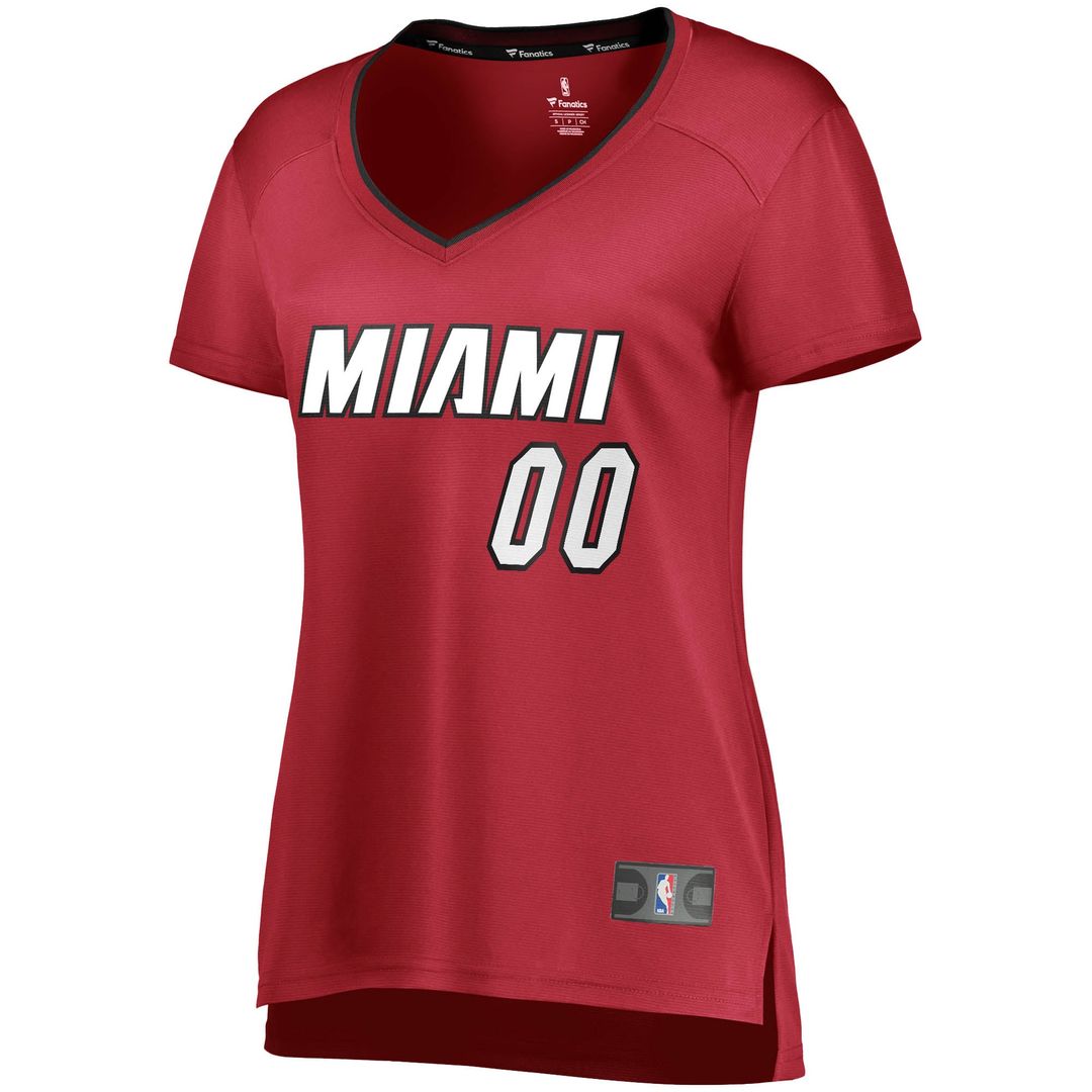 Miami Heat Fanatics Women's Fast Break Replica Custom Jersey Wine - Statement Edition | NBA Fan Gear