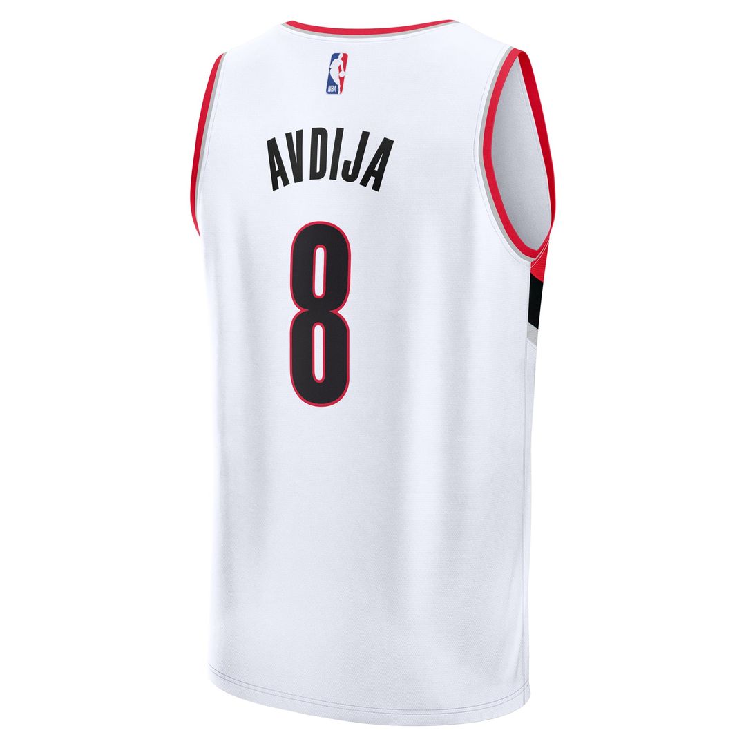 Deni Avdija Portland Trail Blazers Fanatics Fast Break Replica Player Jersey - Association Edition - White | NBA Fan Gear
