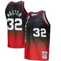 Bill Walton Portland Trail Blazers Mitchell & Ness 1976/ 77 Hardwood Classics Fadeaway Swingman Player Jersey - Red/ Black | NBA Fan Gear