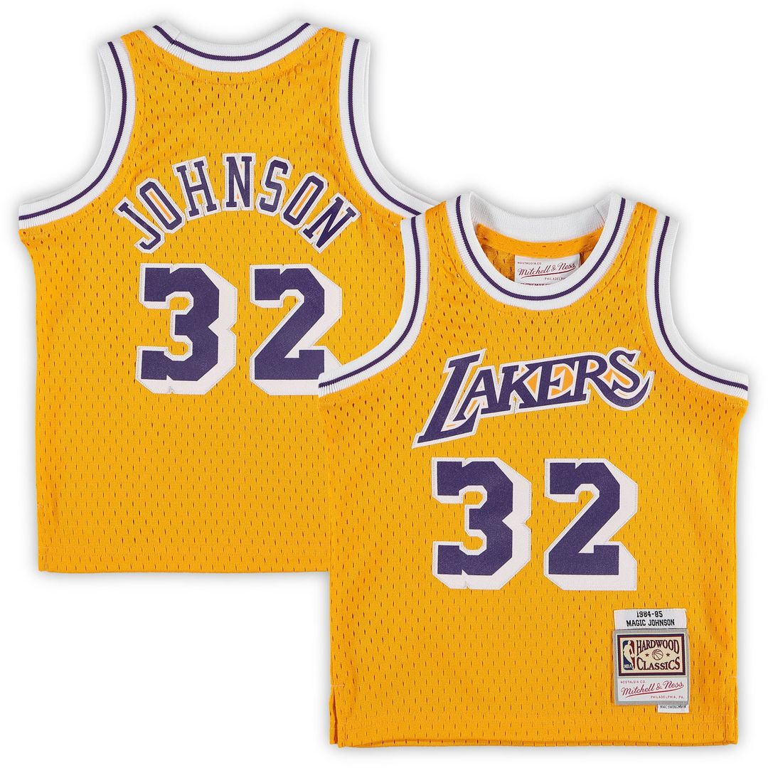 Magic Johnson Los Angeles Lakers Mitchell & Ness Infant Retired Player Jersey - Gold | NBA Fan Gear