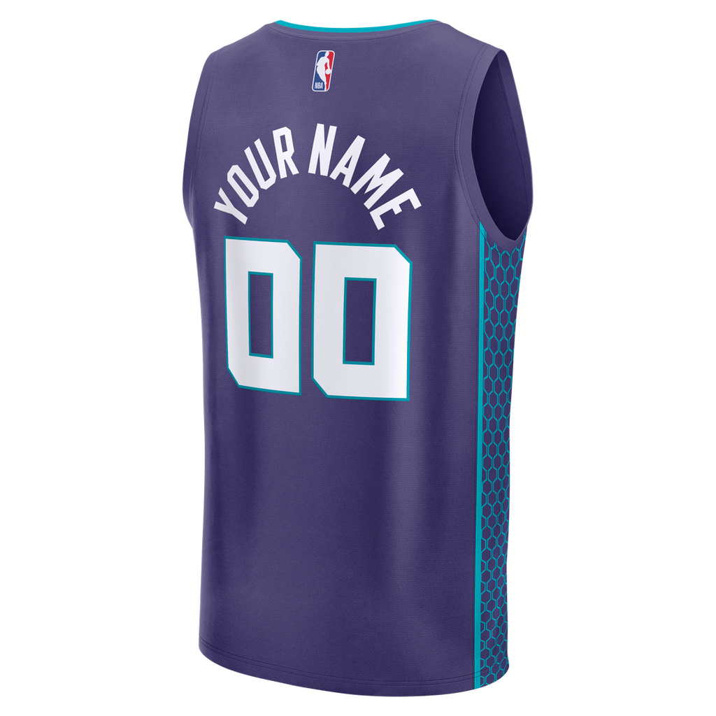 Charlotte Hornets Fanatics Fast Break Custom Jersey - Icon Edition - Teal | NBA Fan Gear