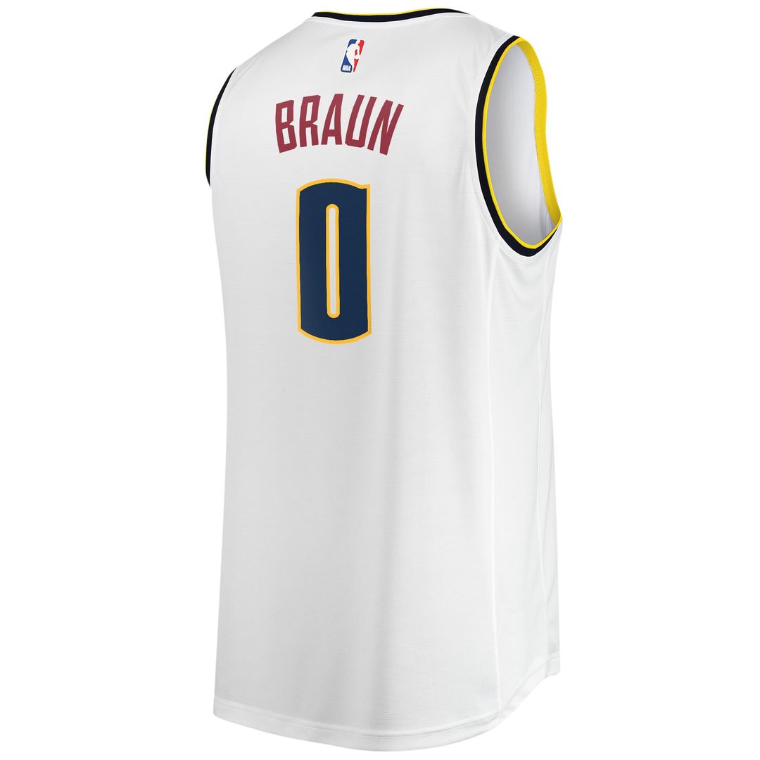 Christian Braun Denver Nuggets Fanatics Fast Break Player Jersey - Association Edition - White | NBA Fan Gear