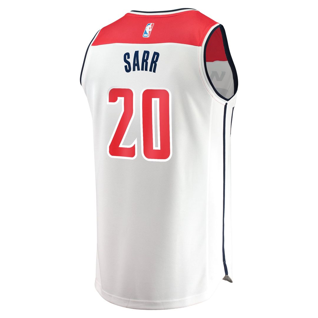 Alexandre Sarr Washington Wizards Fanatics Youth Fast Break Replica Player Jersey - Association Edition - White | NBA Fan Gear