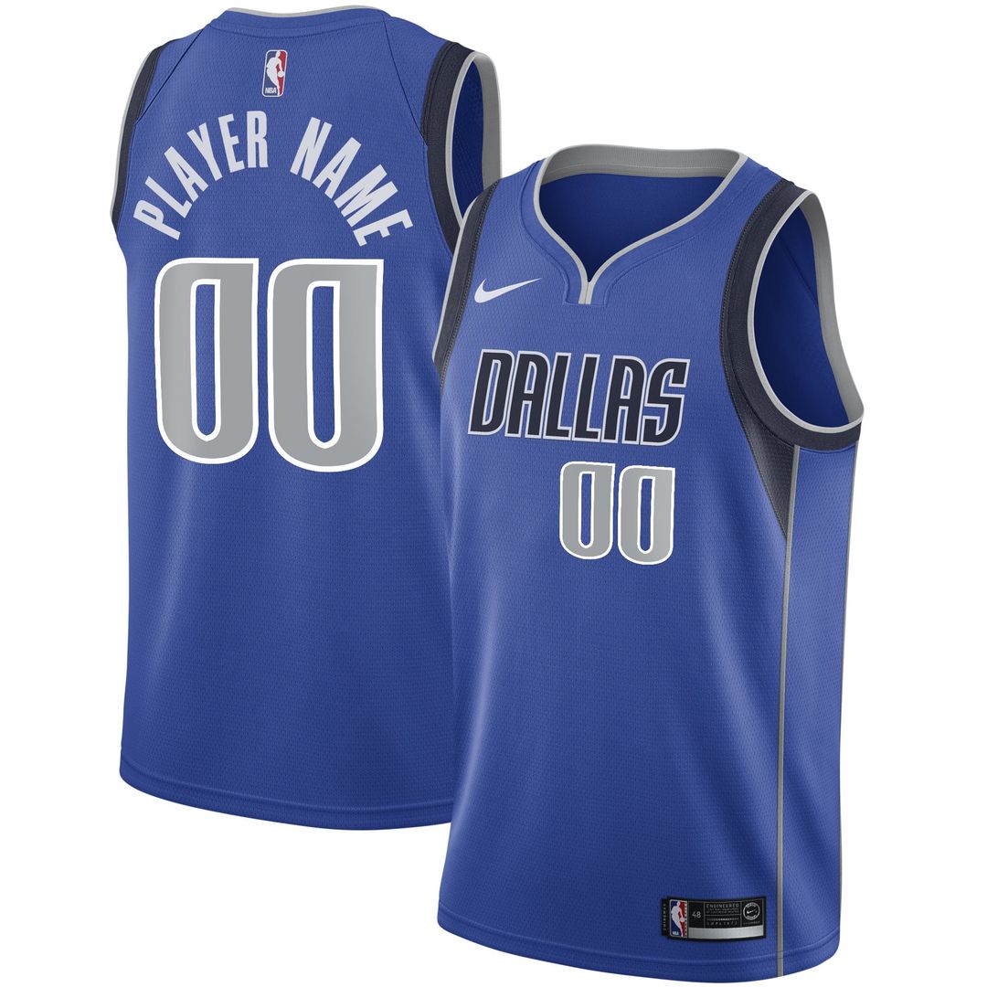 Dallas Mavericks Nike 2020/ 21 Swingman Custom Jersey - Icon Edition - Blue | NBA Fan Gear