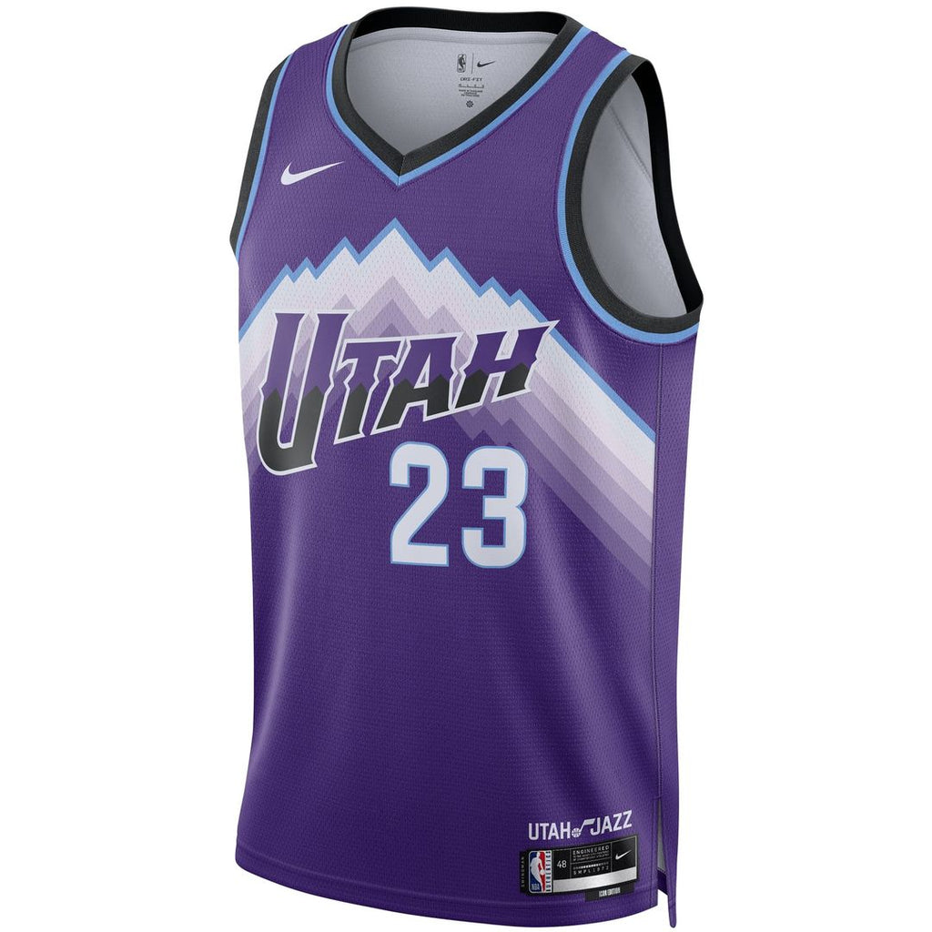 Lauri Markkanen Utah Jazz Nike Unisex Swingman Jersey - Icon Edition - Purple | NBA Fan Gear