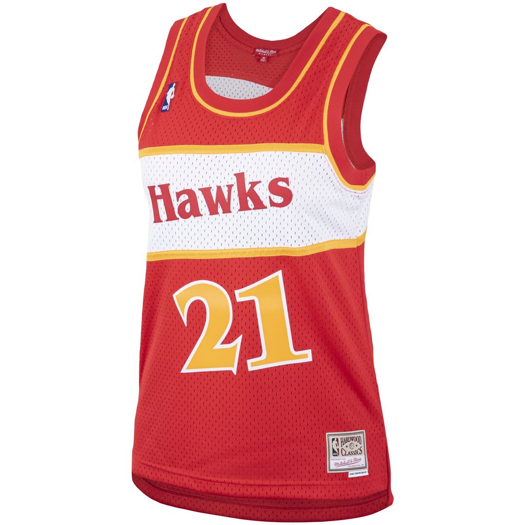 Dominique Wilkins Atlanta Hawks Mitchell & Ness Women's Hardwood Classics Swingman Jersey - Red | NBA Fan Gear