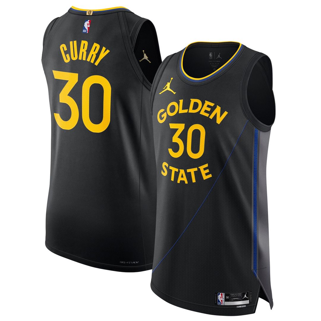 Stephen Curry Golden State Warriors Jordan Brand 2024/ 25 Authentic Jersey - Statement Edition - Black | NBA Fan Gear