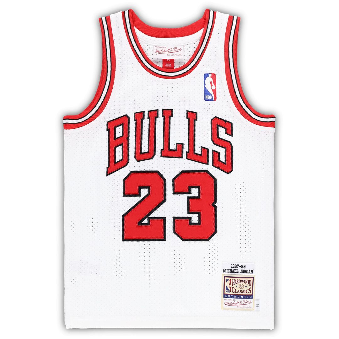 Michael Jordan Chicago Bulls Mitchell & Ness Preschool 1997/ 98 Hardwood Classics Authentic Jersey - Red | NBA Fan Gear