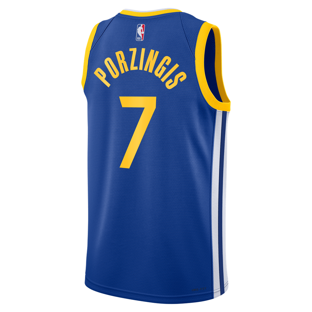 Kristaps Porziņģis Golden State Warriors Nike Unisex Swingman Jersey - Icon Edition - Royal | NBA Fan Gear
