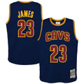 LeBron James Cleveland Cavaliers Mitchell & Ness Youth 2015/ 16 Hardwood Classics Swingman Jersey - Navy | NBA Fan Gear