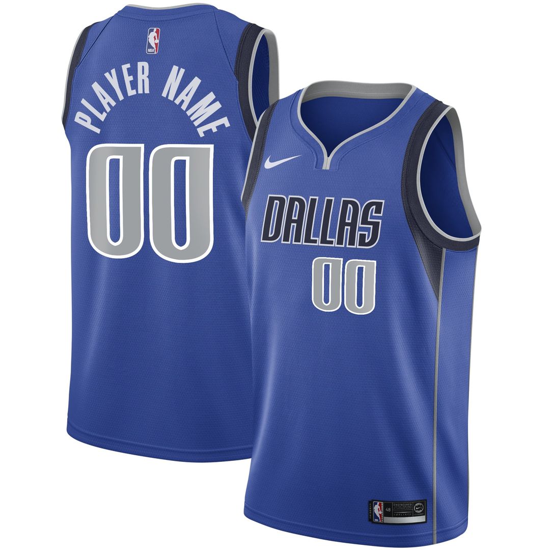 Dallas Mavericks Nike Swingman Custom Jersey Blue - Icon Edition | NBA Fan Gear