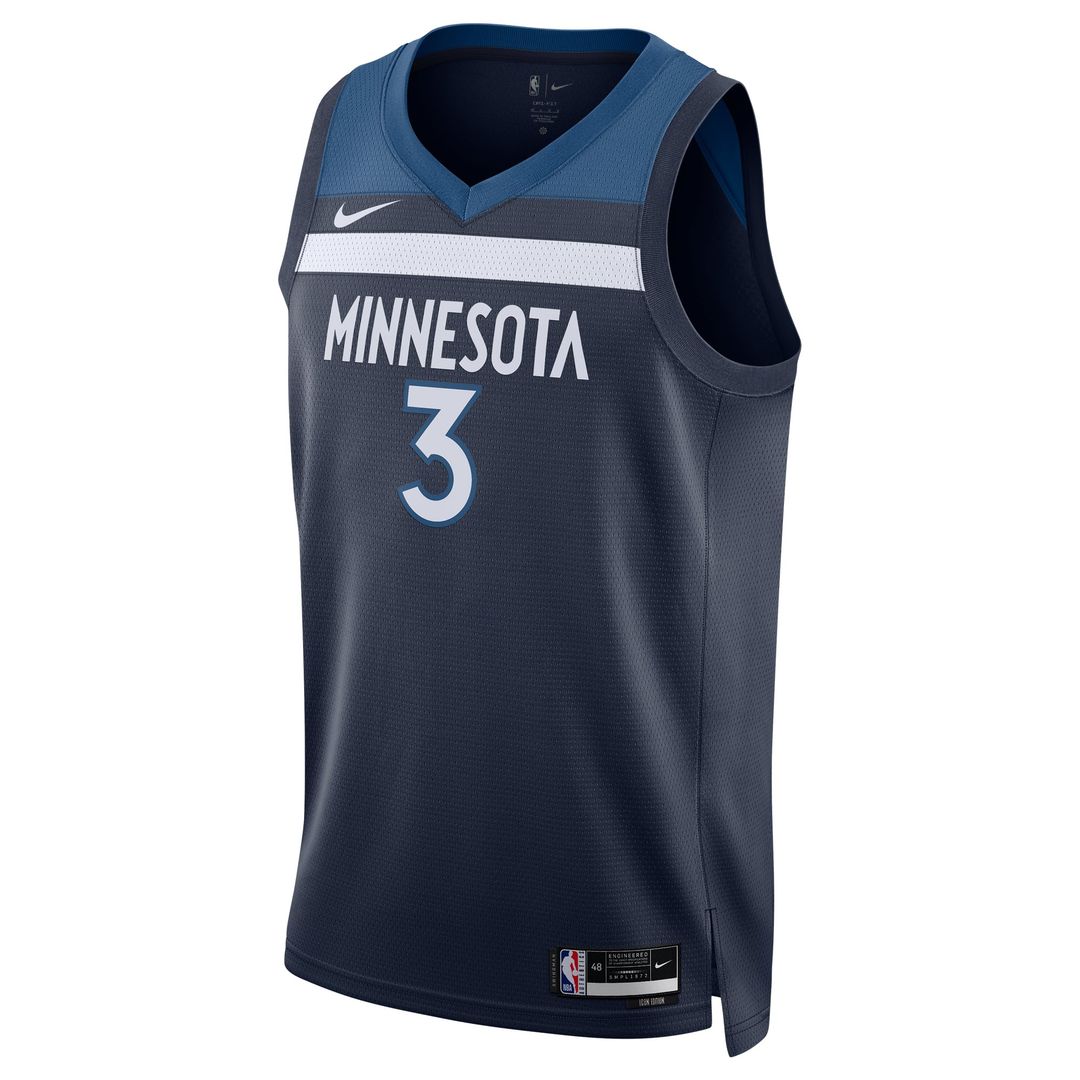 Jaden McDaniels Minnesota Timberwolves Nike Unisex Swingman Player Jersey - Icon Edition - Navy | NBA Fan Gear