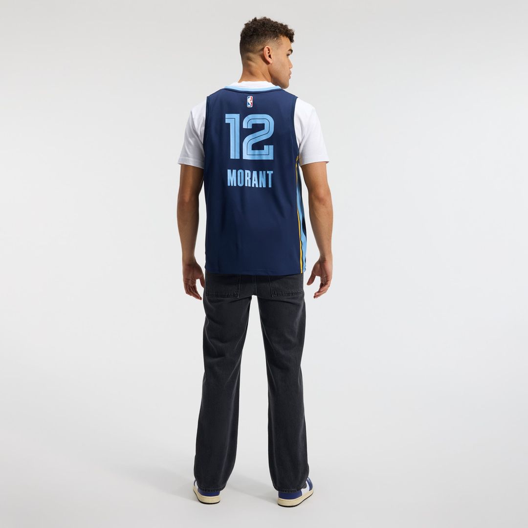 Ja Morant Memphis Grizzlies Fanatics Fast Break Replica Player Jersey - Icon Edition - Navy | NBA Fan Gear