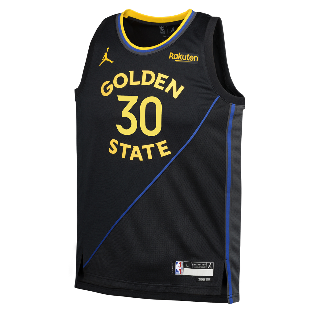 Stephen Curry Golden State Warriors Jordan Brand Youth Swingman Player Jersey - Statement Edition - Black | NBA Fan Gear