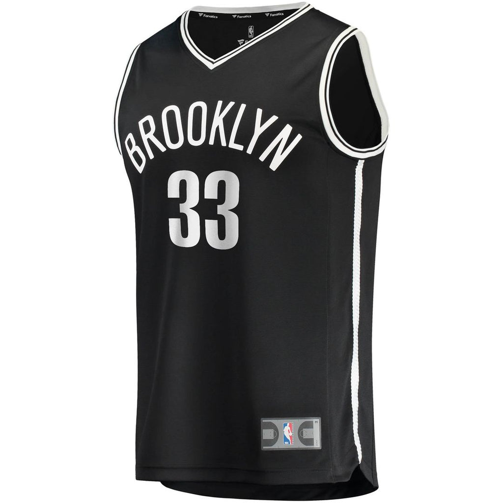 Nicolas Claxton Brooklyn Nets Fanatics Fast Break Replica Jersey - Icon Edition - Black | NBA Fan Gear