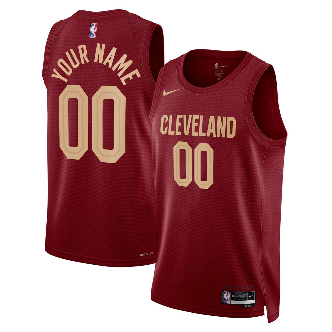 Cleveland Cavaliers Nike Unisex Swingman Custom Jersey Burgundy - Icon Edition | NBA Fan Gear