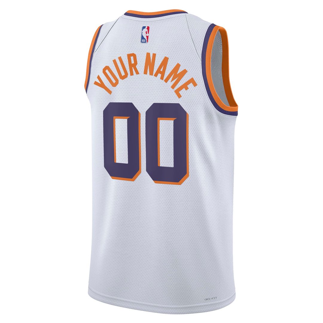 Phoenix Suns Nike Unisex Swingman Custom Jersey - White - Association Edition | NBA Fan Gear