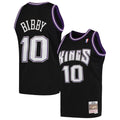 Mike Bibby Sacramento Kings Mitchell & Ness Hardwood Classics Swingman Jersey - Black | NBA Fan Gear