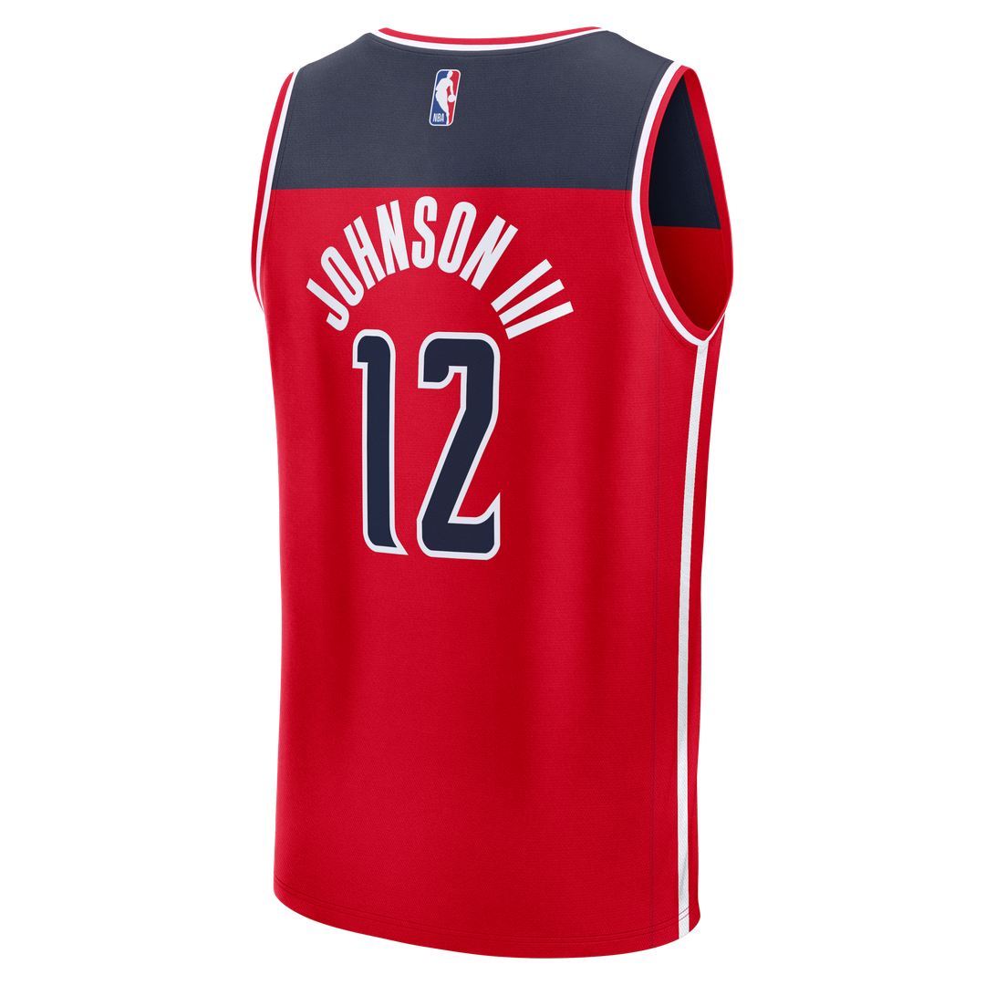 Tre Johnson III Washington Wizards Fanatics Fast Break Replica Jersey - Icon Edition - Red | NBA Fan Gear