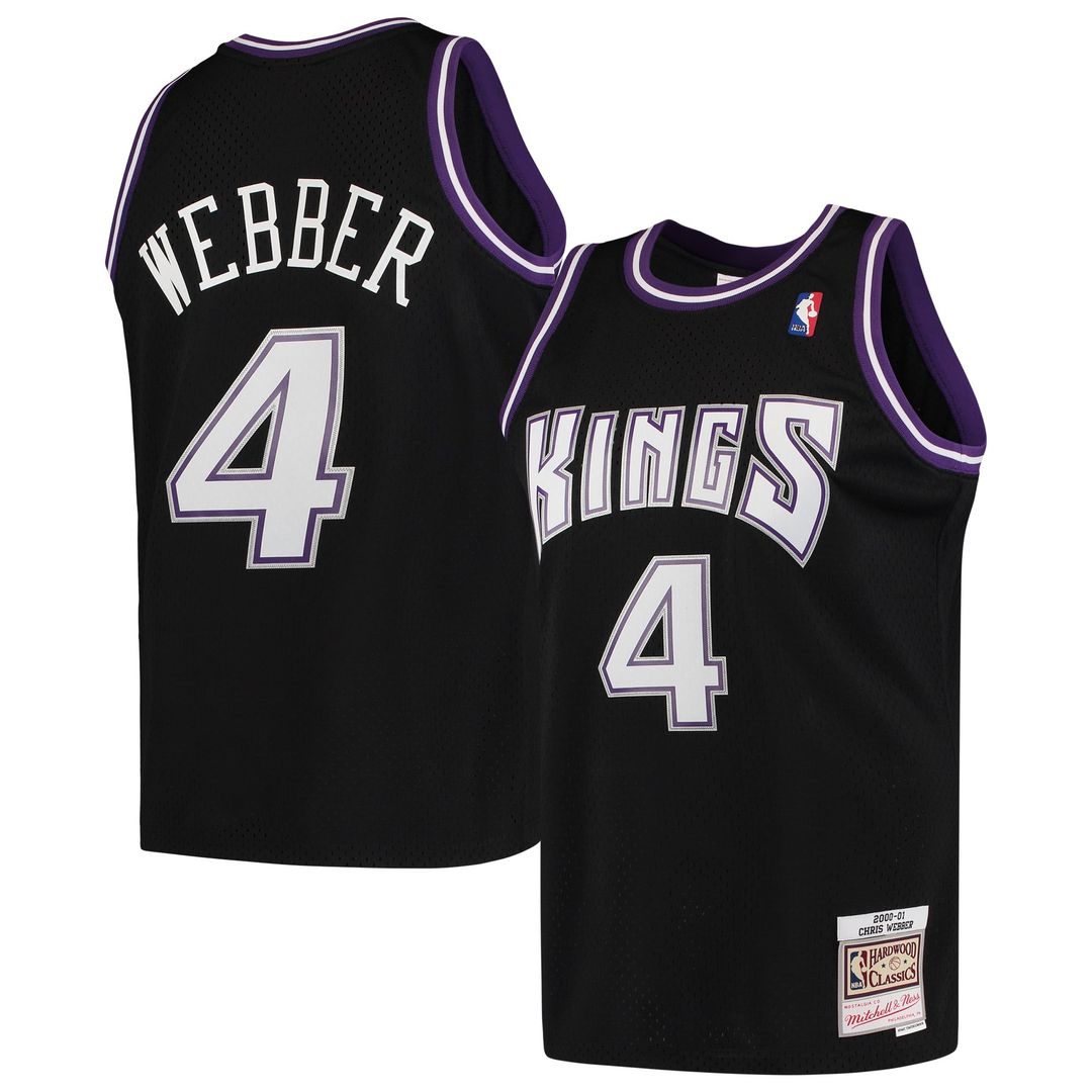 Chris Webber Sacramento Kings Mitchell & Ness 2000/ 01 Hardwood Classics Swingman Jersey - Black | NBA Fan Gear