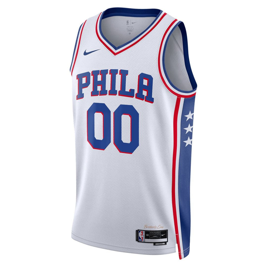 Philadelphia 76ers Nike Unisex 2022/ 23 Swingman Custom Jersey White - Association Edition | NBA Fan Gear