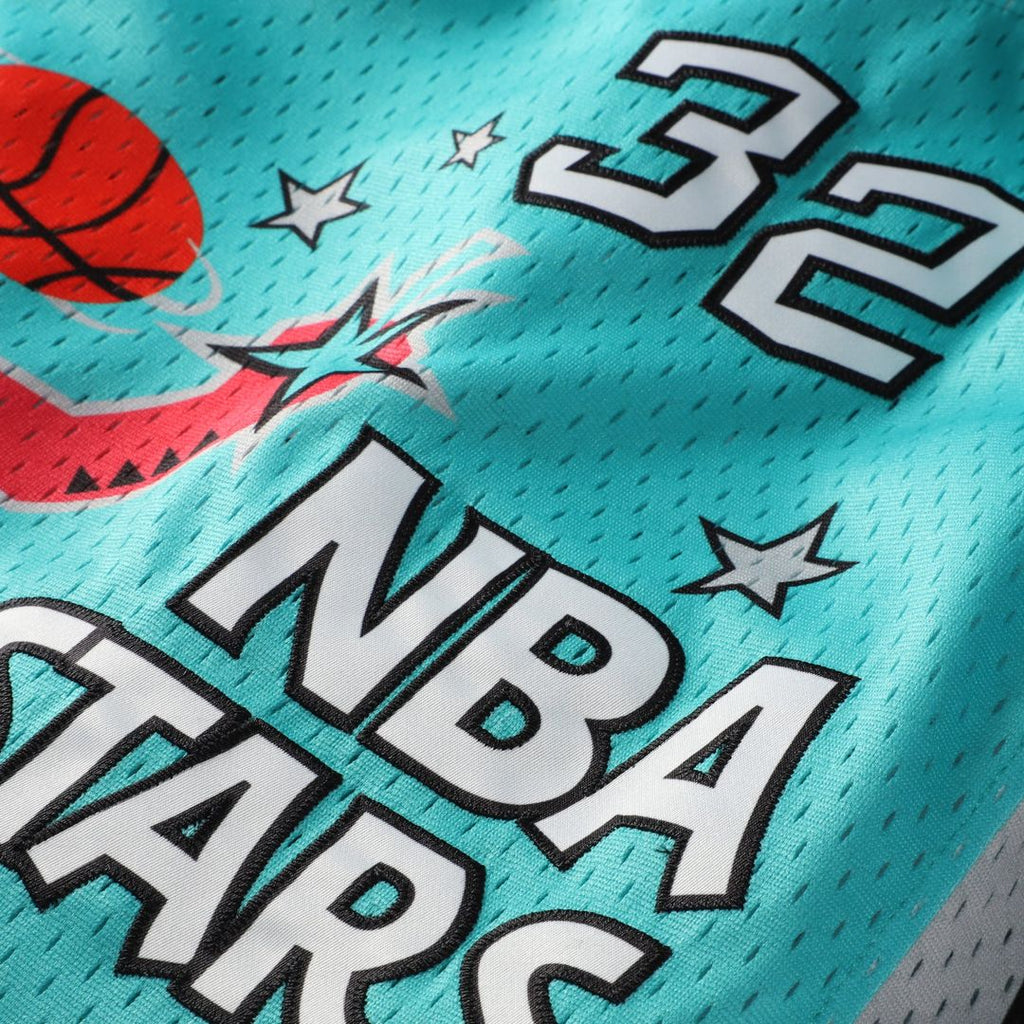 Shaquille O'Neal 1996 NBA All-Star Game Mitchell & Ness Youth Hardwood Classics Swingman Jersey - Teal | Fan Gear