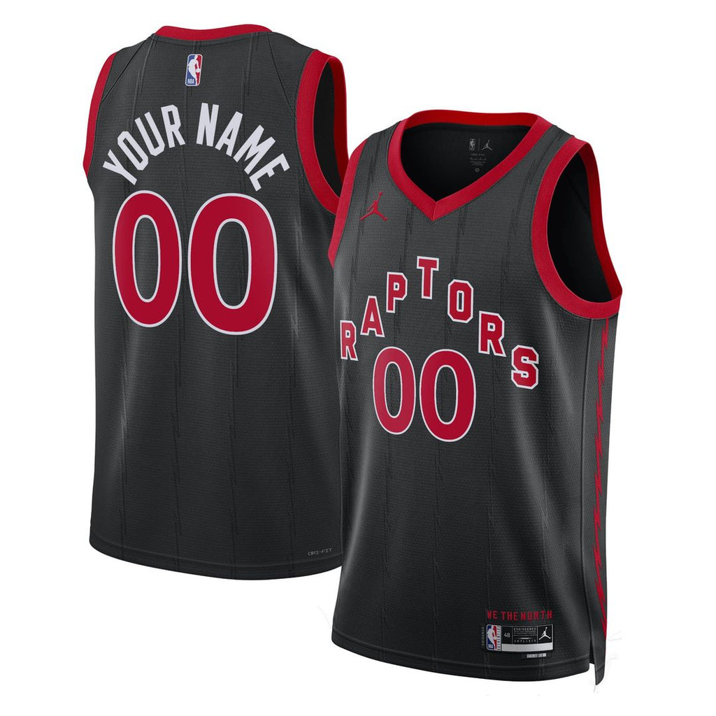 Toronto Raptors Jordan Brand Unisex 2022/ 23 Swingman Custom Jersey - Statement Edition - Black | NBA Fan Gear