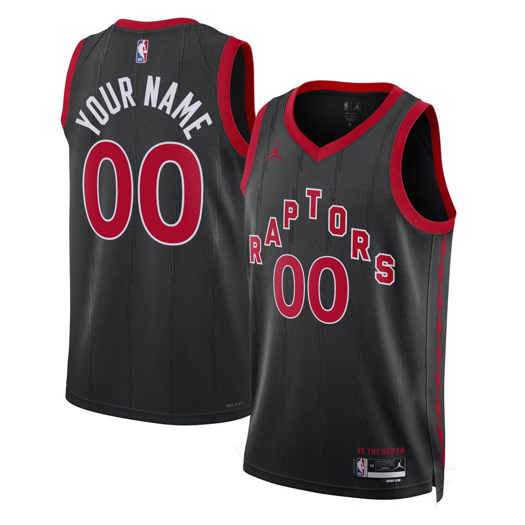 Toronto Raptors Jordan Brand Unisex 2022/ 23 Swingman Custom Jersey - Statement Edition - Black | NBA Fan Gear