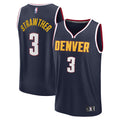 Julian Strawther Denver Nuggets Fanatics Fast Break Replica Player Jersey - Icon Edition - Navy | NBA Fan Gear