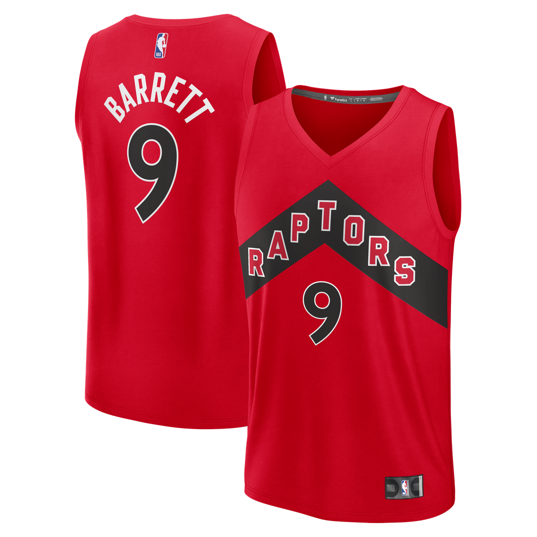 RJ Barrett Toronto Raptors Fanatics Fast Break Jersey - Red - Icon Edition | NBA Fan Gear