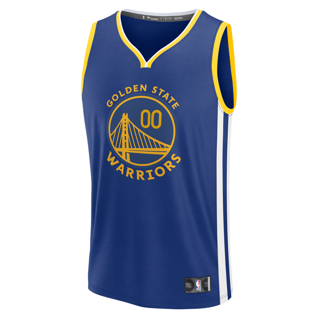 Golden State Warriors Fanatics Fast Break Custom Jersey - Icon Edition - Royal | NBA Fan Gear