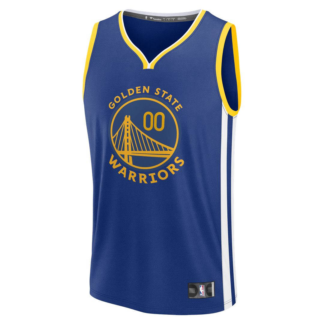 Golden State Warriors Fanatics Fast Break Custom Jersey - Icon Edition - Royal | NBA Fan Gear