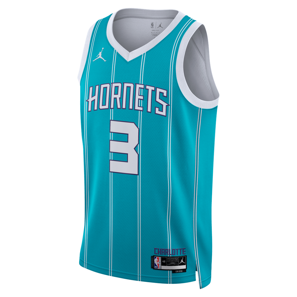 Coby White Charlotte Hornets Jordan Brand Unisex Swingman Jersey - Icon Edition - Teal | NBA Fan Gear