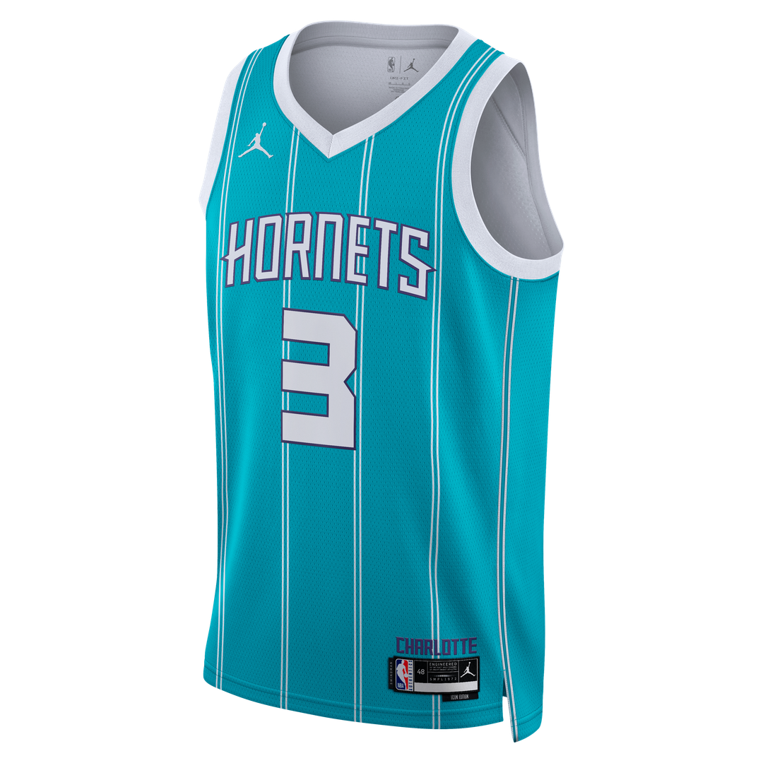 Coby White Charlotte Hornets Jordan Brand Unisex Swingman Jersey - Icon Edition - Teal | NBA Fan Gear