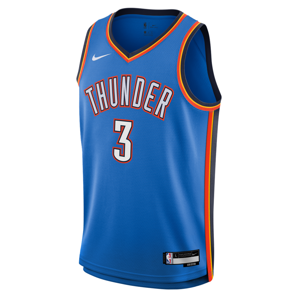 Jared McCain Oklahoma City Thunder Nike Youth Swingman Jersey - Icon Edition - Blue | NBA Fan Gear