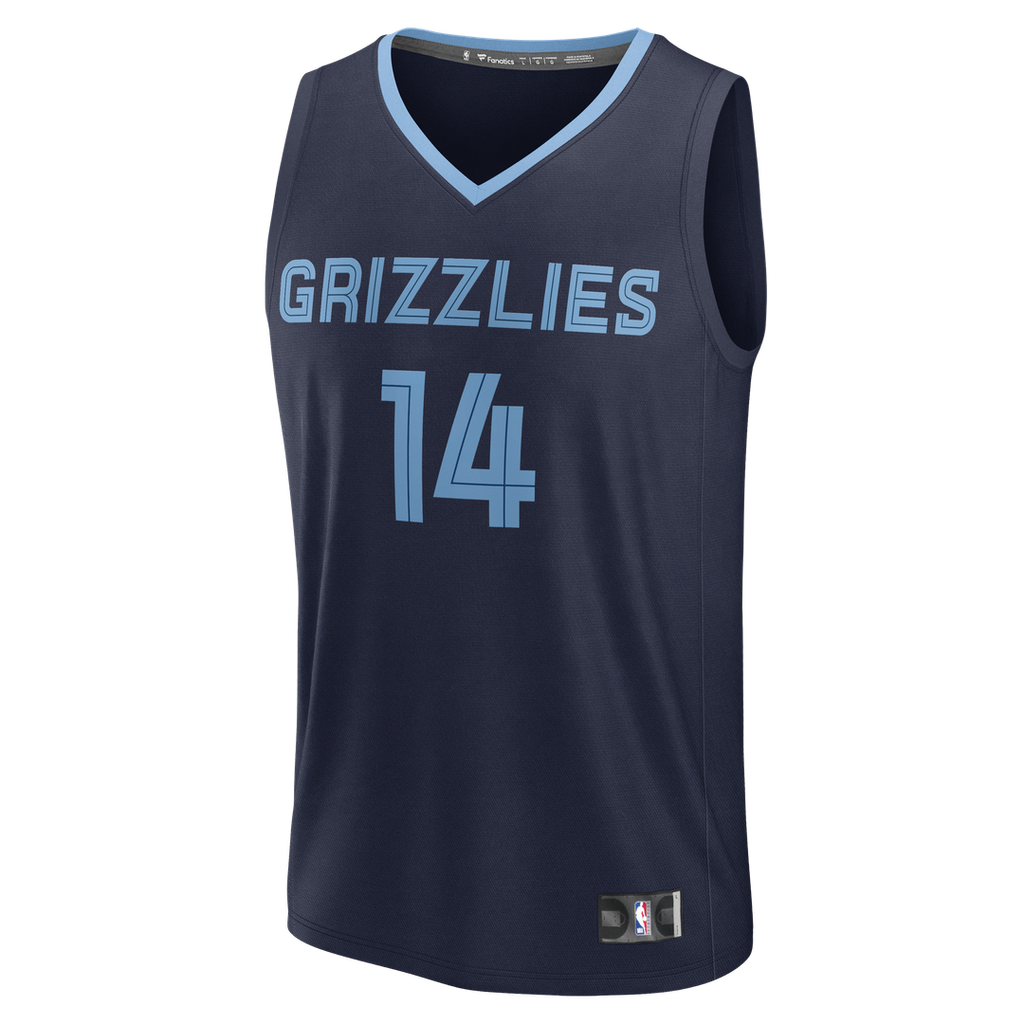 Zach Edey Memphis Grizzlies Fanatics Fast Break Replica Jersey - Icon Edition - Navy | NBA Fan Gear