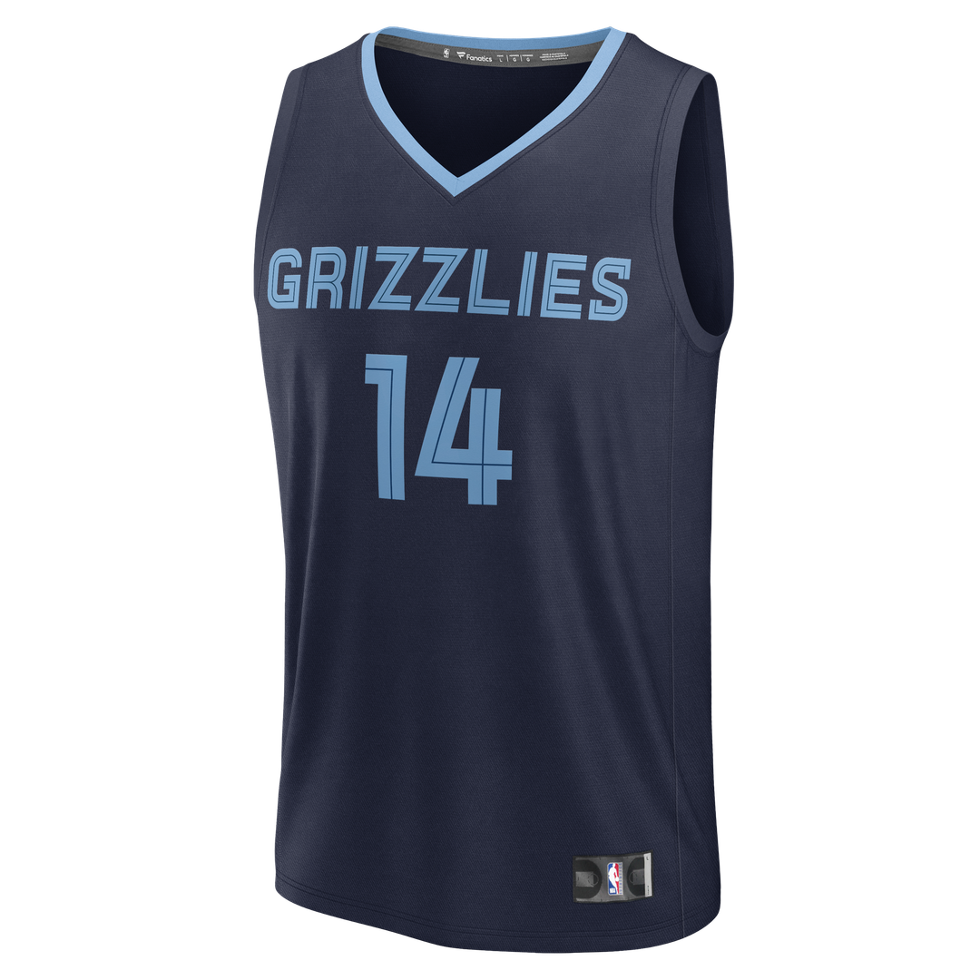 Zach Edey Memphis Grizzlies Fanatics Fast Break Replica Jersey - Icon Edition - Navy | NBA Fan Gear