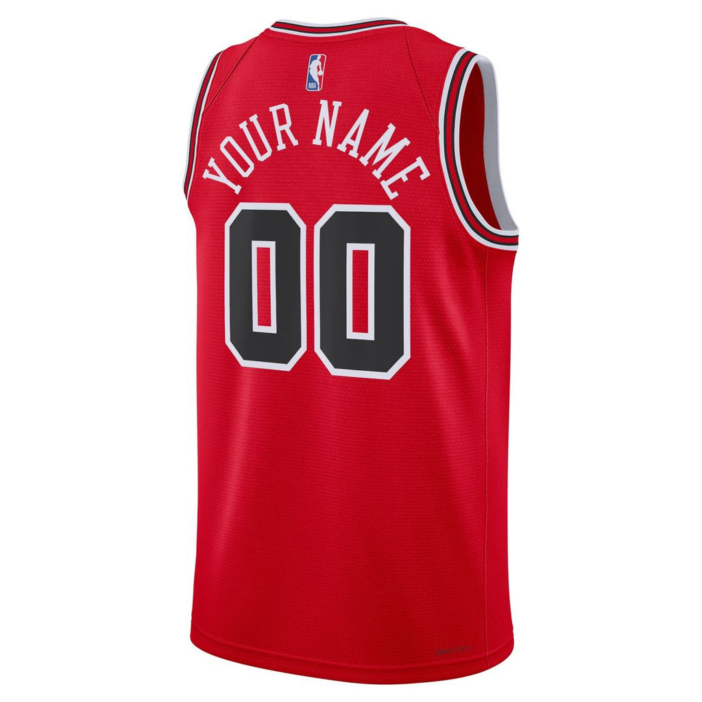 Chicago Bulls Nike Unisex Swingman Custom Jersey Red - Icon Edition | NBA Fan Gear