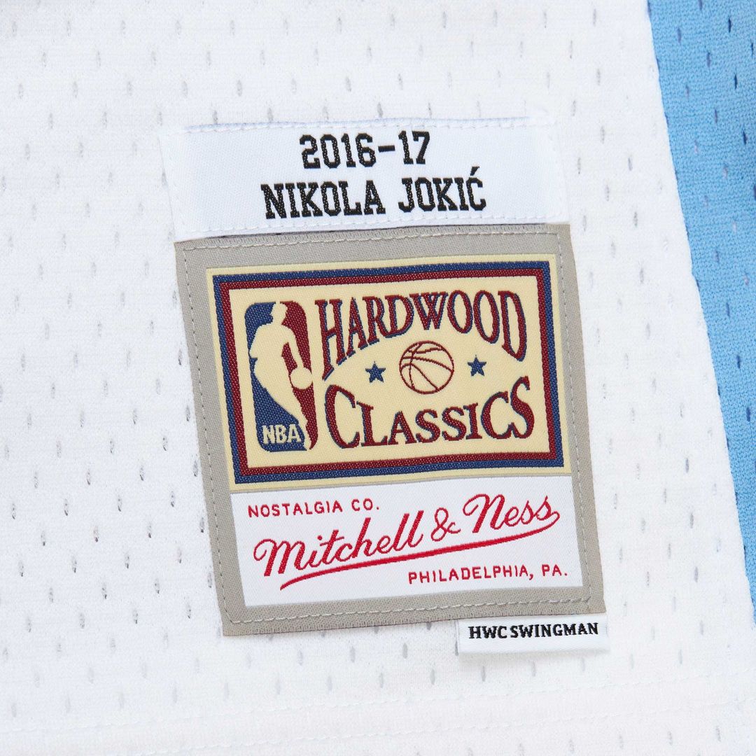 Nikola Jokic Denver Nuggets Mitchell & Ness 2016/ 17 Throwback Swingman Jersey - White | NBA Fan Gear