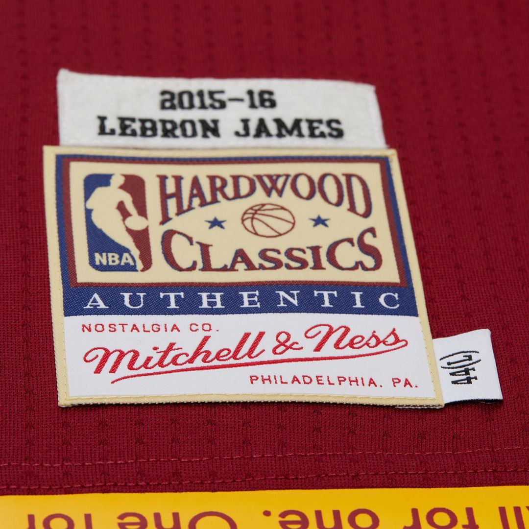 LeBron James Cleveland Cavaliers Mitchell & Ness Hardwood Classics 2015/ 16 Authentic Jersey - Wine | NBA Fan Gear